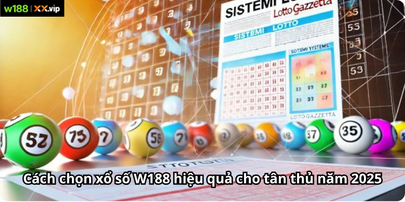 Cách chọn xổ số W188 hiệu quả cho tân thủ năm 2025