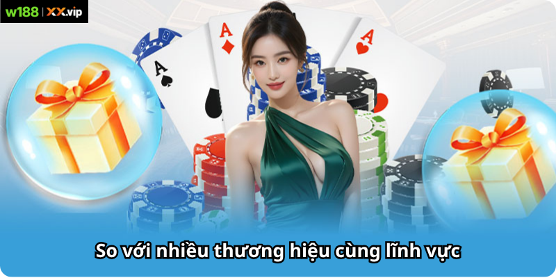 So với nhiều thương hiệu cùng lĩnh vực